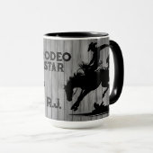 Mug Étoile de Rodéo Personnalisée (Devant droit)