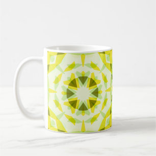 Mug Etoile d'été vert jaune vif Dopamine Décor Thé