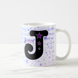 Mug ÉTOILE d'initiale de J