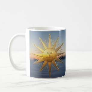 Mug Étoile d'or géométrique et brillante