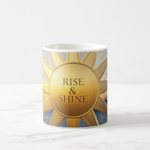 Mug Étoile d'or géométrique et brillante