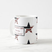 Mug Étoile du drapeau américain du jour de l'ancien co (Devant gauche)