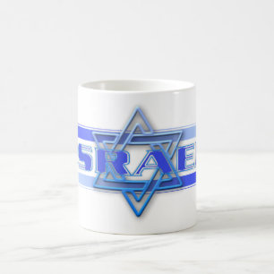 Mug Etoile juive de David Israël bleu et blanc