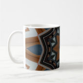 Mug étoile marron kaléidoscope (Gauche)