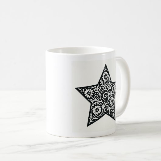 Mug étoile ornementale (Devant droit)