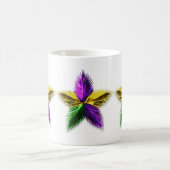 MUG ÉTOILE POURPRE DE MARDI GRAS DE VERT ET D'OR (Centre)
