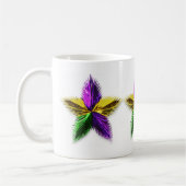 MUG ÉTOILE POURPRE DE MARDI GRAS DE VERT ET D'OR (Gauche)