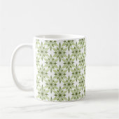 Mug étoilé rétro, Vert olive (Gauche)