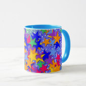 Mug Étoiles 3D (Devant droit)