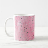 Mug Étoiles Argentées Roses (Gauche)