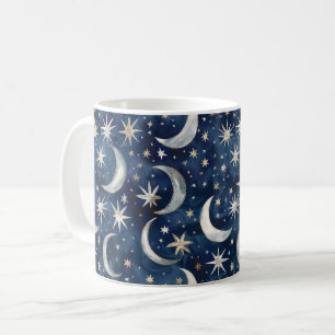 Mug Étoiles Bleu Argent Or