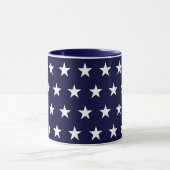 Mug Étoiles bleues marine et blanches (Centre)