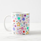 Mug Étoiles colorées blanches  (Gauche)