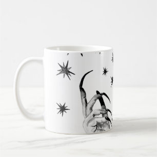 Mug Étoiles de cuisine : Arrière - plan de nuit d'Hall