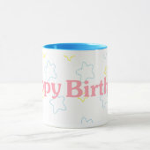 Mug Étoiles de joyeux anniversaire (Centre)