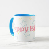 Mug Étoiles de joyeux anniversaire (Devant gauche)