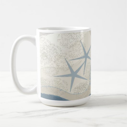 Mug Étoiles de mer et océan (Gauche)