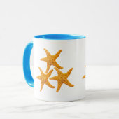 Mug Étoiles de mer orange (Devant gauche)