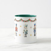 Mug Étoiles de noix d'aquarelle mignonne (Centre)