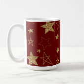 Mug Étoiles de Parties scintillant rouge Noël (Gauche)