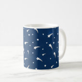 Mug Étoiles de tir bleu marine (Devant droit)