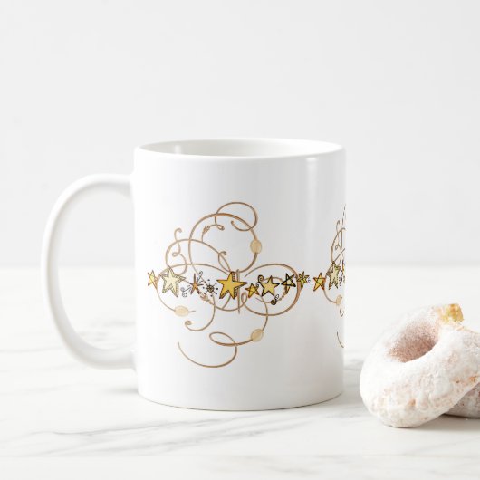 Mug Étoiles d'Or (Avec donut)