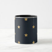 Mug étoiles d'or noir à minuit (Centre)