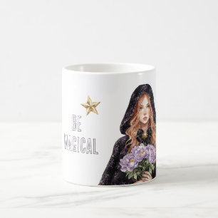 Mug Étoiles d'or soit Magique Rousse Féminine