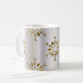 Mug Étoiles D'Or Sur Noël Argent (Devant gauche)