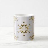 Mug Étoiles D'Or Sur Noël Argent (Centre)