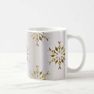 Mug Étoiles d'or sur Noël argenté