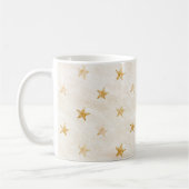 Mug Étoiles Dorées Crème (Gauche)