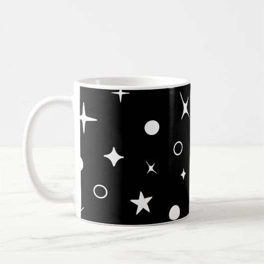 Mug étoiles du ciel noir (Gauche)