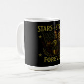 Mug Étoiles et bandes pour toujours - Fierté du drapea (Devant gauche)