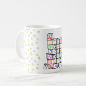 Mug Étoiles et blocs ! (Devant gauche)