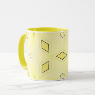 Mug Étoiles et diamants Brown jaunes et foncés