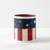 Mug Étoiles et drapeau des Etats-Unis de style d'art (Centre)