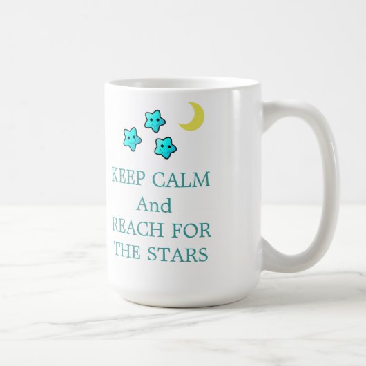 Mug Étoiles et Lune avec citation (Droite)