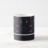 Mug Étoiles et motif d'engin spatial unique (Centre)