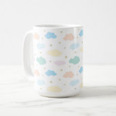 Mug Étoiles et nuages Pastel (Devant gauche)