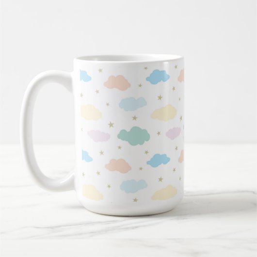 Mug Étoiles et nuages Pastel (Gauche)