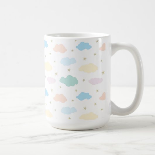 Mug Étoiles et nuages Pastel (Droite)