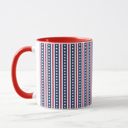 Mug étoiles et rayures Americana  (Gauche)