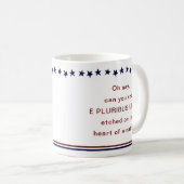 Mug Étoiles et rayures Rouge Blanc et Bleu (Devant droit)