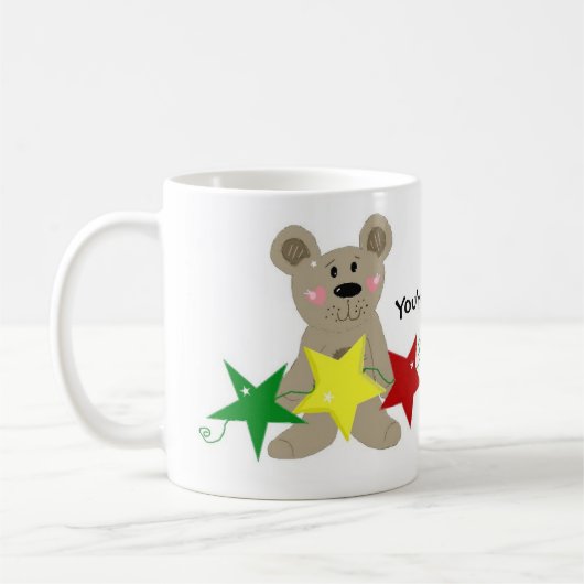 Mug Étoiles Festives Et Ours (Gauche)