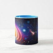 Mug étoiles galaxie design cool coloré imaginaire (Centre)