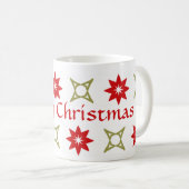 Mug Étoiles géométriques de Noël (Devant droit)