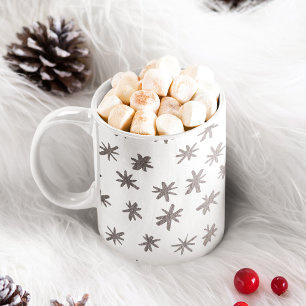 Mug étoiles métalliques - argent