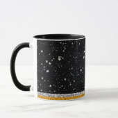 Mug Étoiles noires d'argent (Gauche)