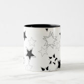 Mug Étoiles Noires et Blanches (Centre)